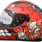 קסדה מלאה FULLFACE דגם F-700 עיצוב ליצן אדום