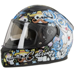 קסדה מלאה FULLFACE דגם F-700 עיצוב זומבי